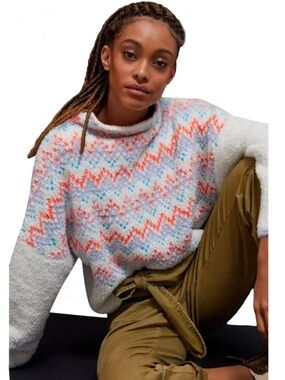 Anthropologie Pilcro “Selene “ sweater, Chenille W Fair isle design . M